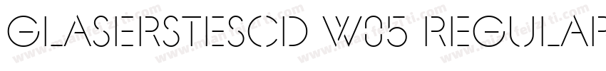 GlaserSteSCD W05 Regular字体转换